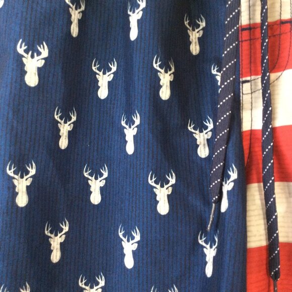 Trunks Surf & Swim Blue Fish Elastic Waist Size Medium - Picture 8 of 12